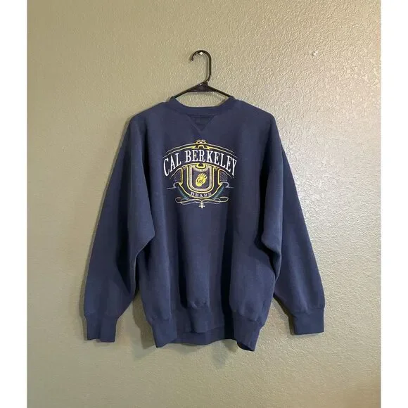 University of California Berkeley Vintage Crewneck Sweatshirt Embroidered 90's - Picture 5 of 7
